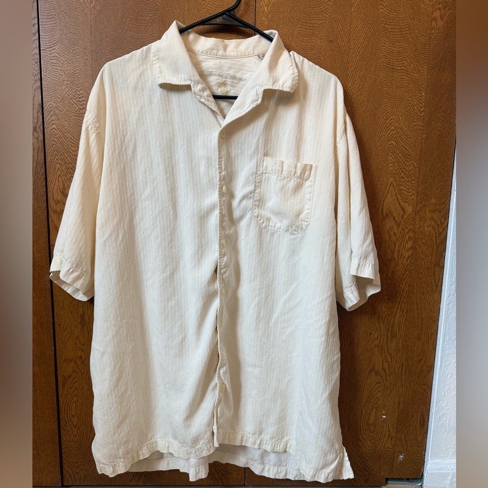 Tommy Bahama Cream Silk Summer Shirt